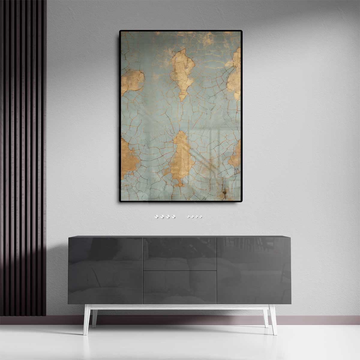 Blauwe Goudbreuk Kunstwerk-canvas-dibond-plexiglas-wanddecoratie-WallArtistic