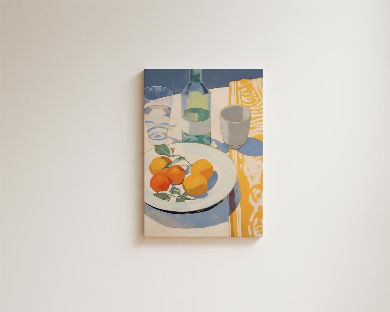 Mediterraanse Stilleven in Zonlicht Kunstwerk-canvas-dibond-plexiglas-wanddecoratie-WallArtistic