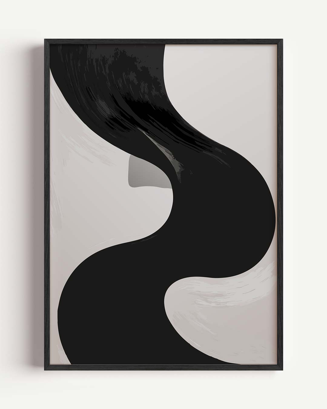 Stijlvolle Abstracte Haarstroom Poster