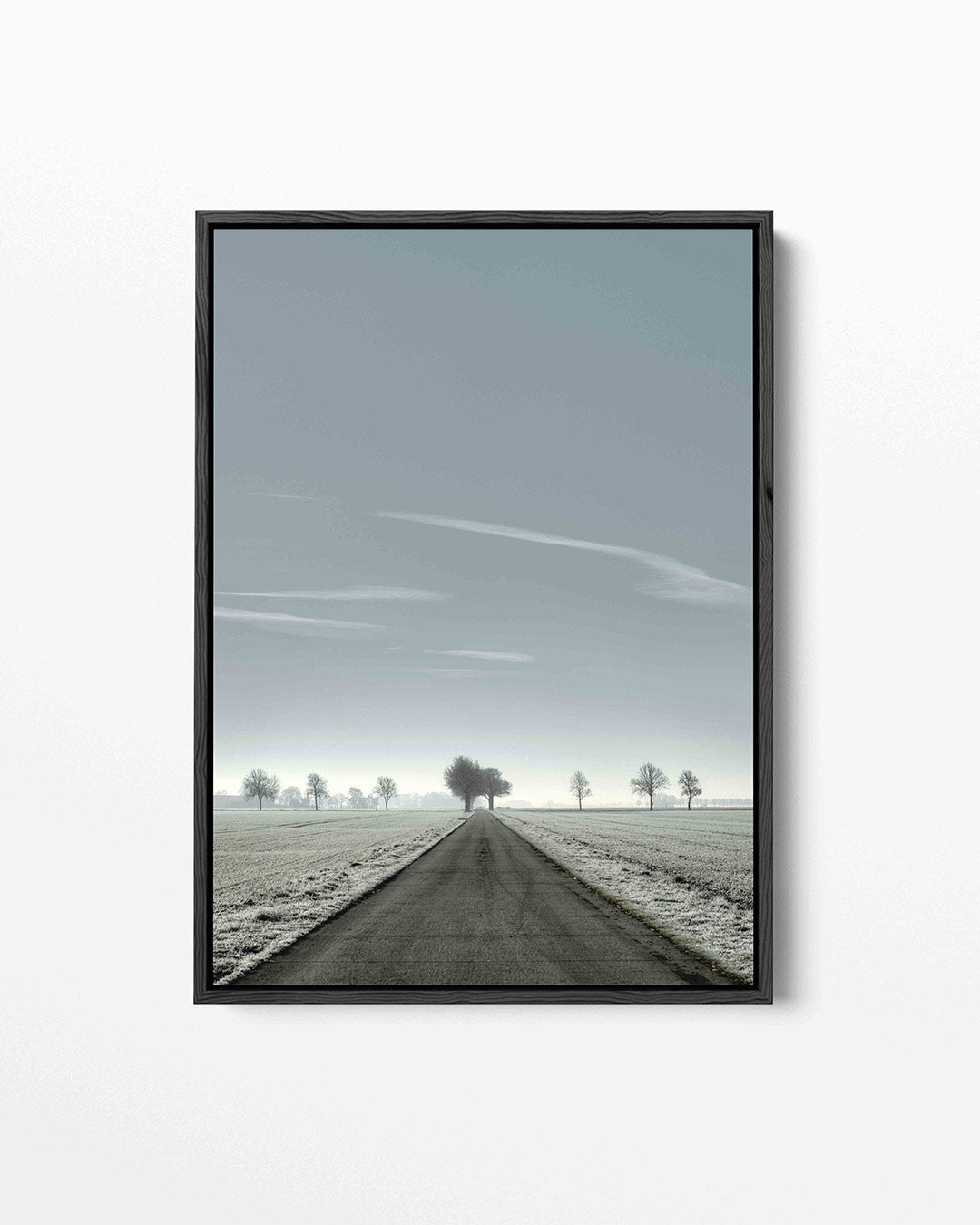 Rustige weglandschap Kunstwerk