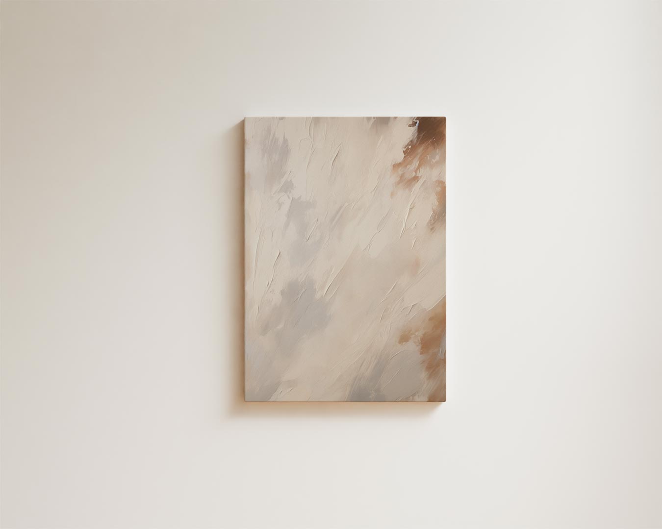 Dromerige Neutrale Abstracte Kunst Kunstwerk-canvas-dibond-plexiglas-wanddecoratie-WallArtistic