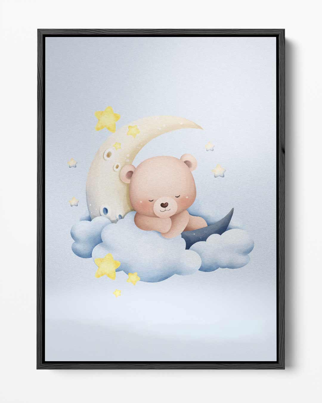 Dromende Beer in de Wolken Kunstwerk-canvas-dibond-plexiglas-wanddecoratie-WallArtistic