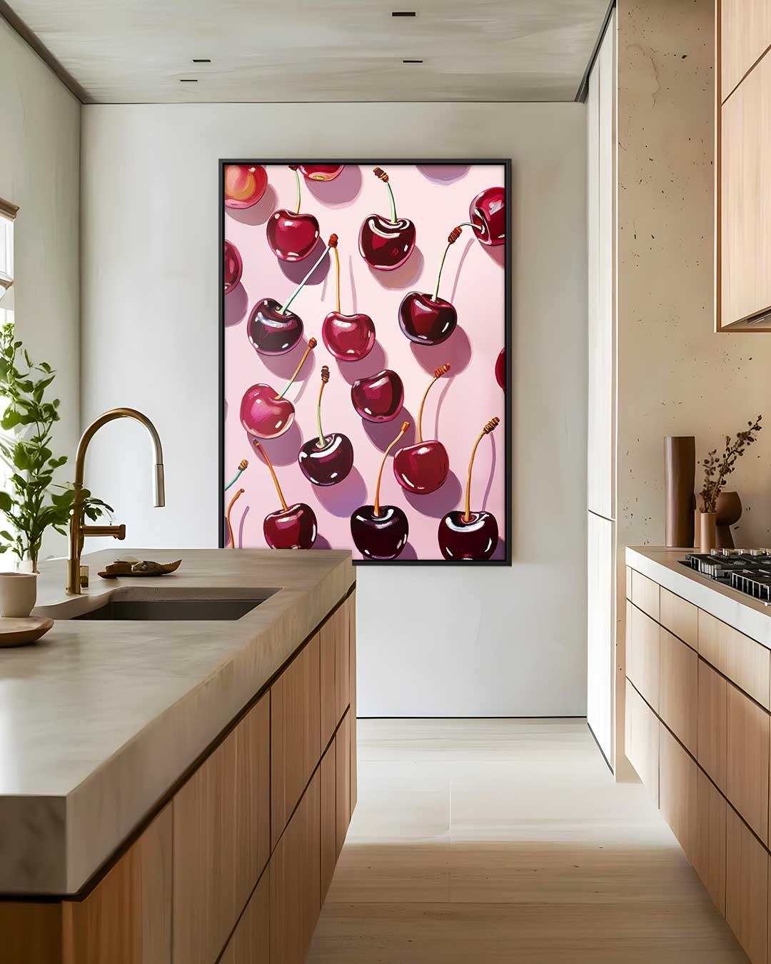Zoete Kersenpop Kunstwerk-canvas-dibond-plexiglas-wanddecoratie-WallArtistic