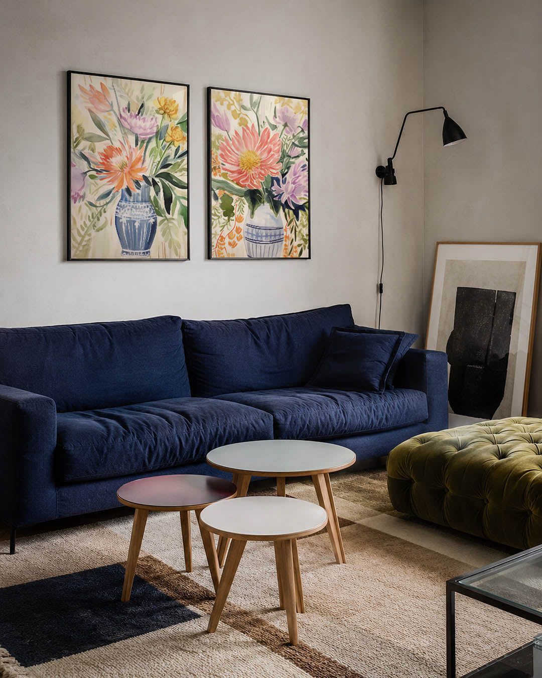 Bloemrijke vormen Posterset