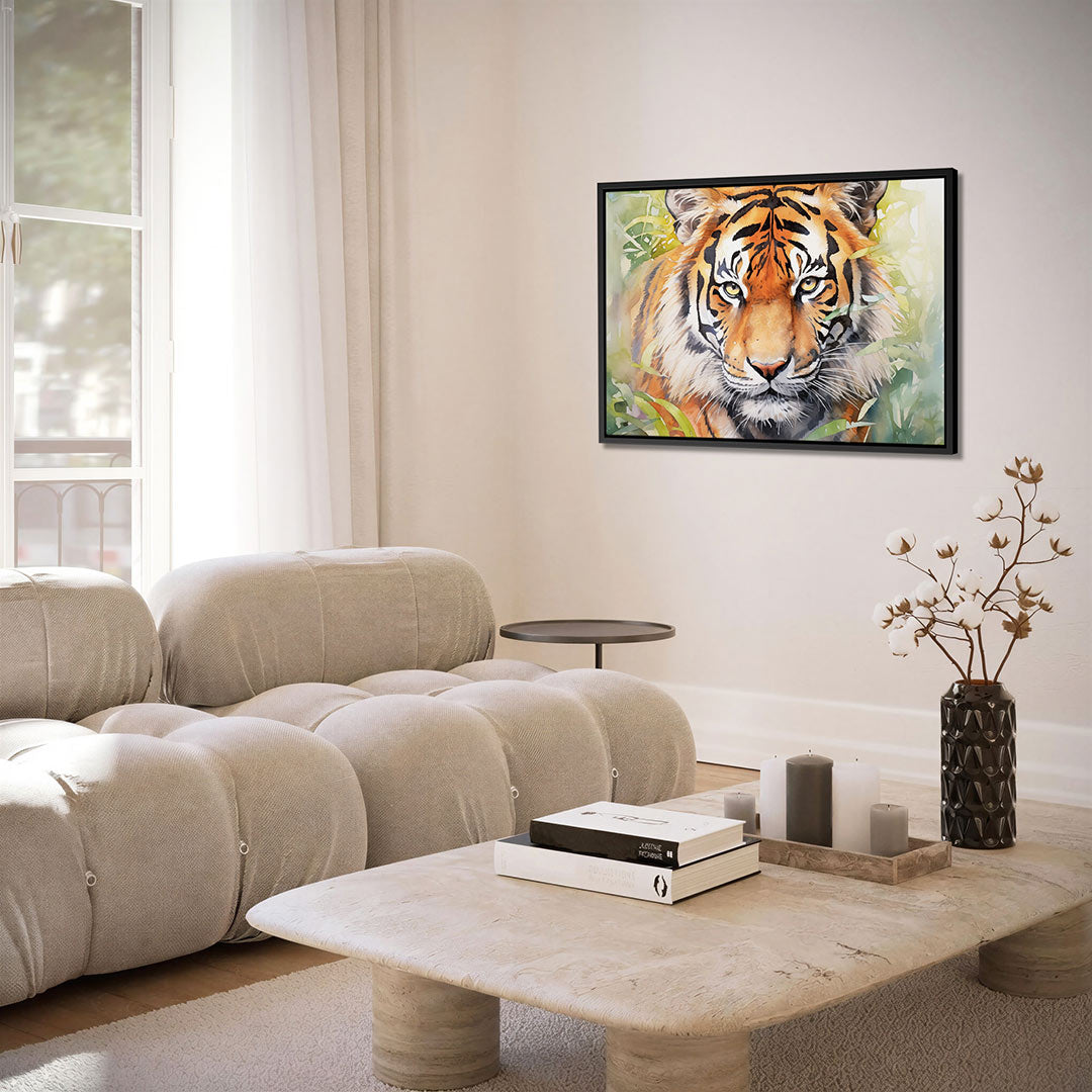 Tijger portret Kunstwerk