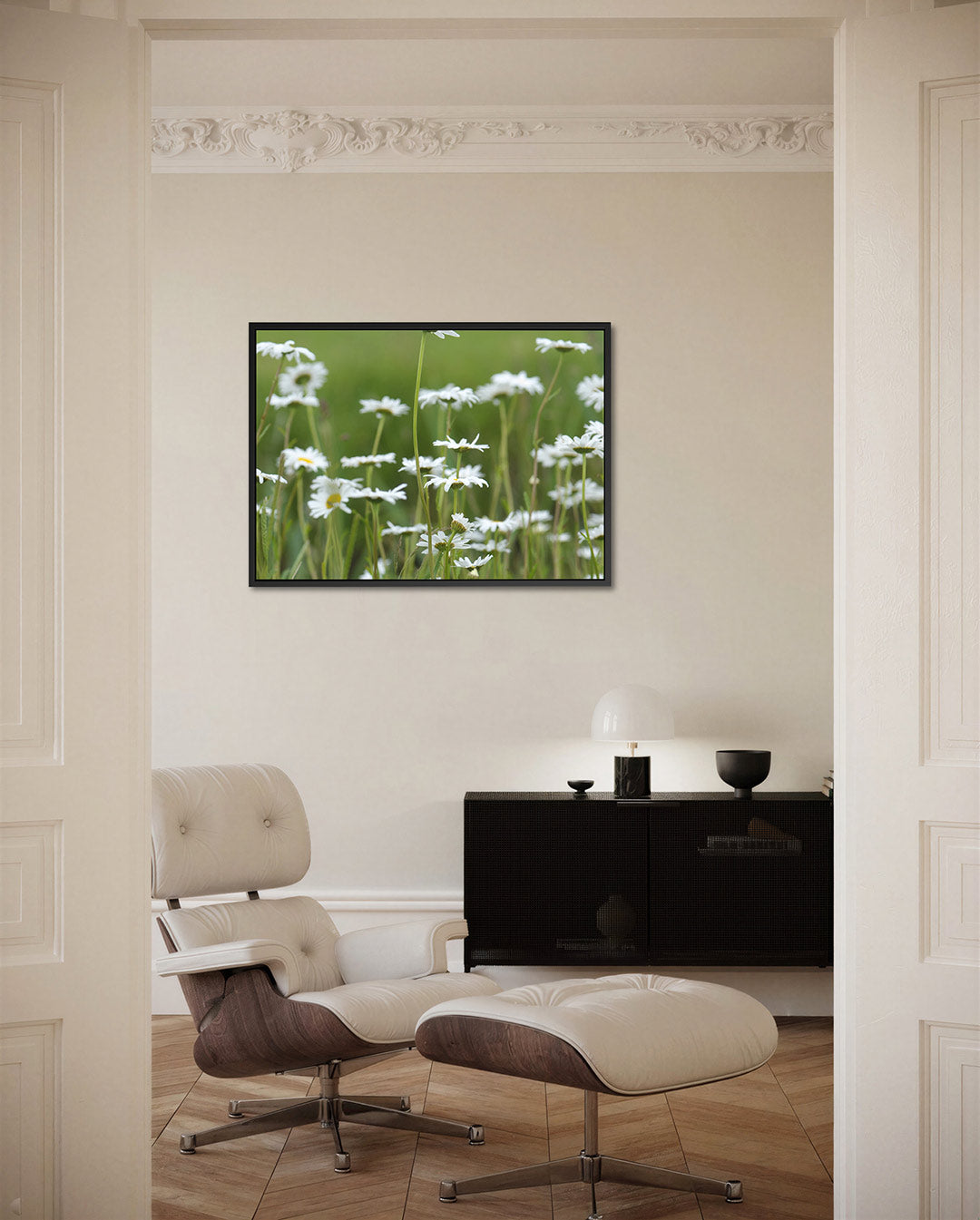 Bloemen in weide Kunstwerk