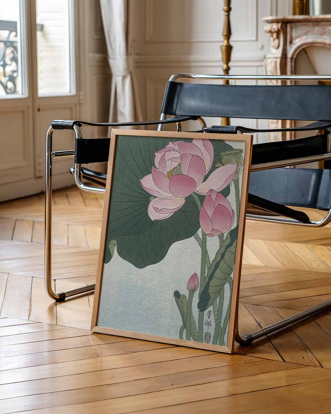Elegante Lotus Kunstprint Poster