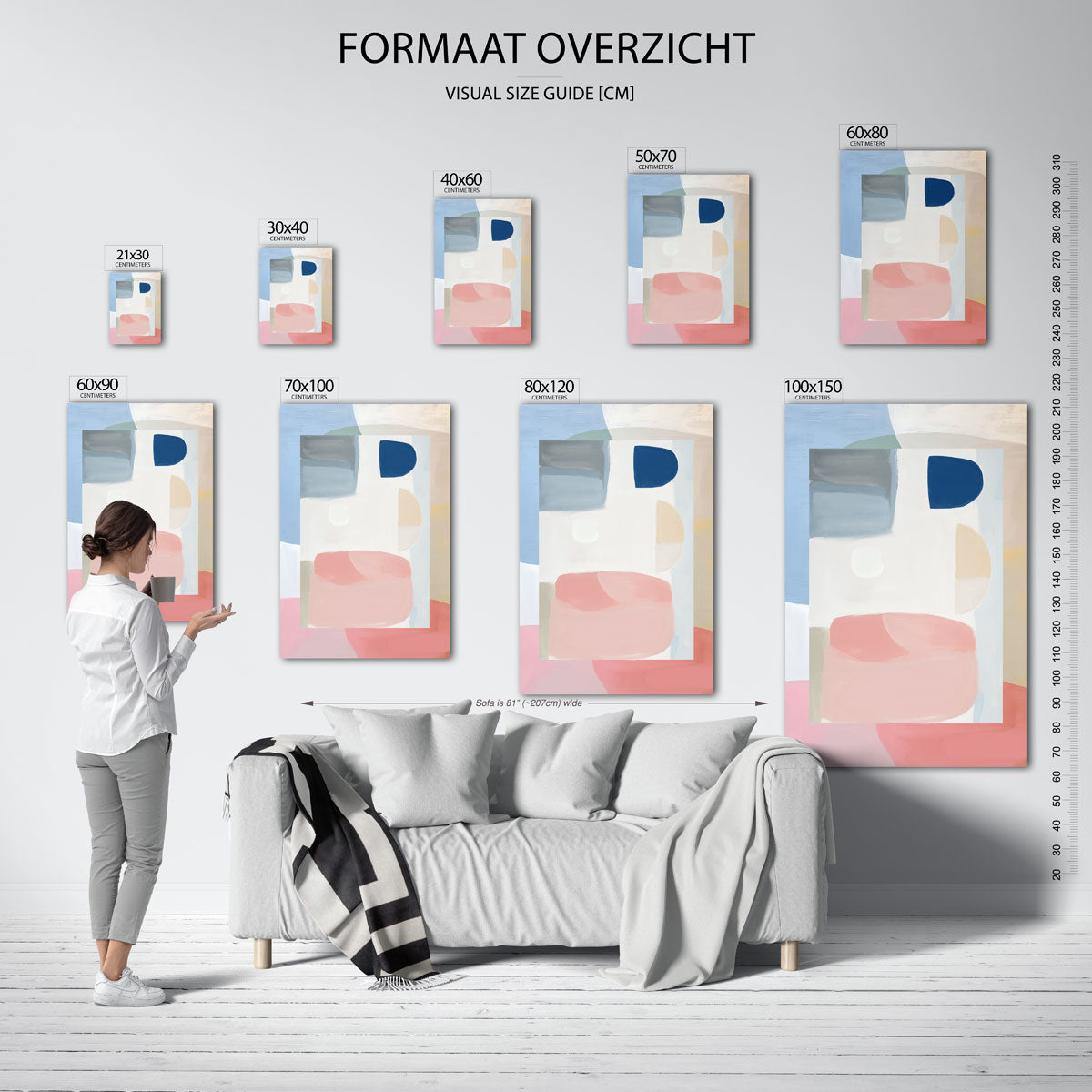 Abstracte vormen Poster
