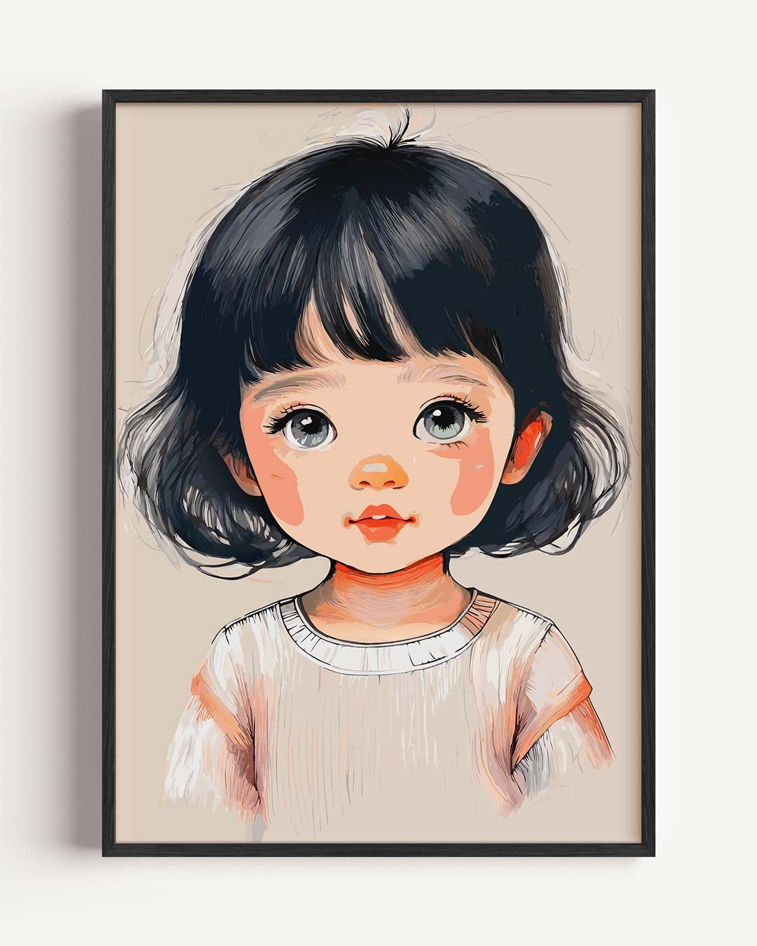 Schattige Kinderportret Poster