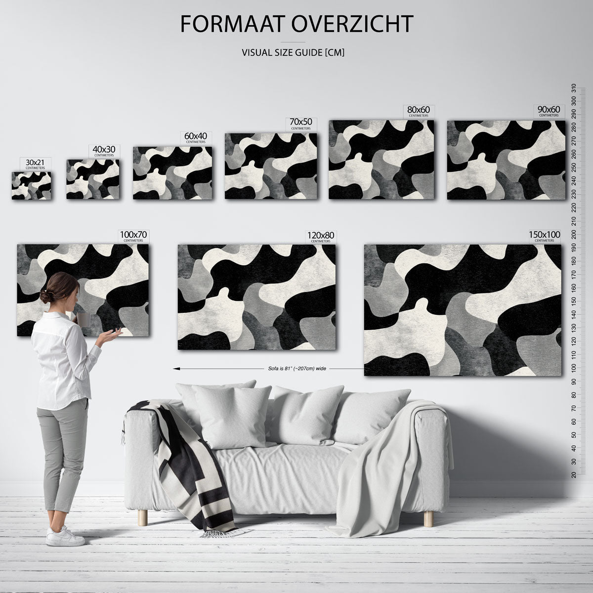 Abstracte vormen Poster
