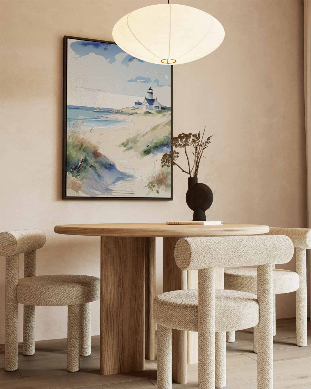 Zomerse Strandwandeling Kunstwerk-canvas-dibond-plexiglas-wanddecoratie-WallArtistic
