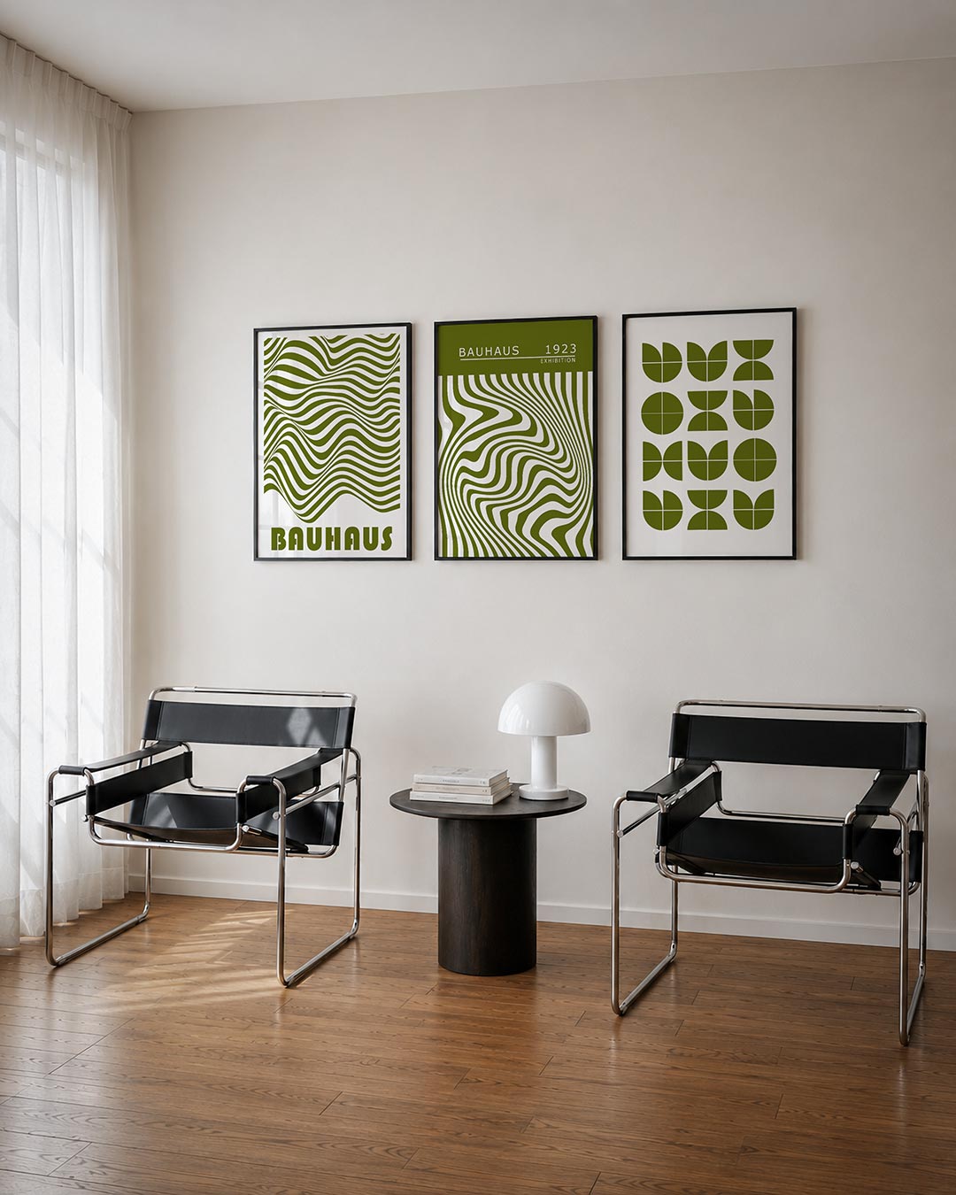 Golvend lijnenspel Posterset