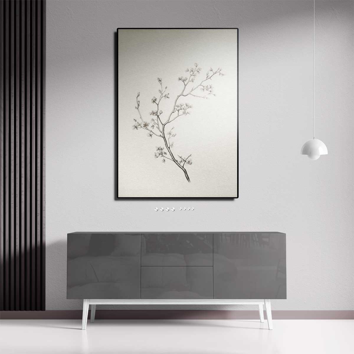 Zacht Lentevertakking Kunstwerk-canvas-dibond-plexiglas-wanddecoratie-WallArtistic