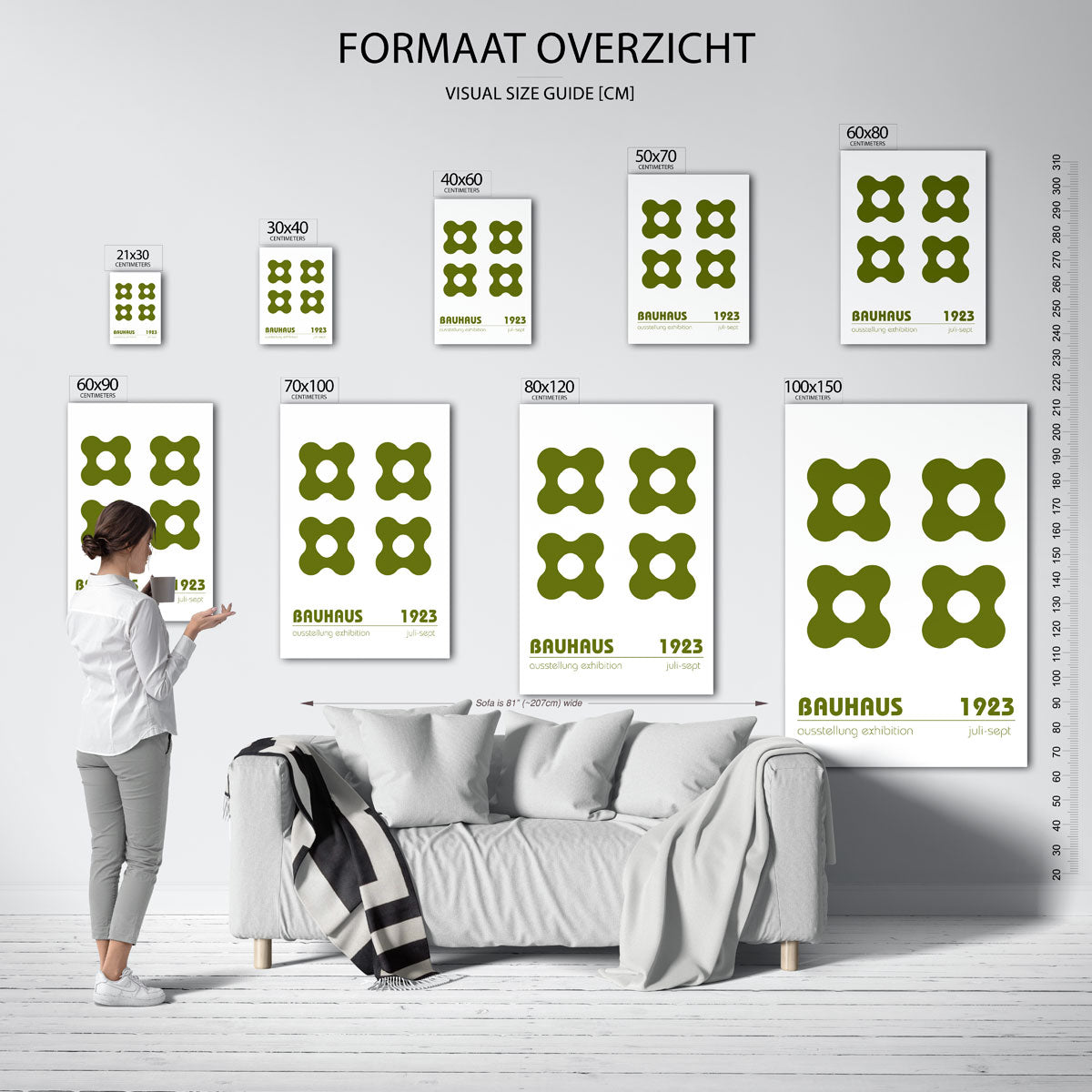 Vormritme en kleur Poster