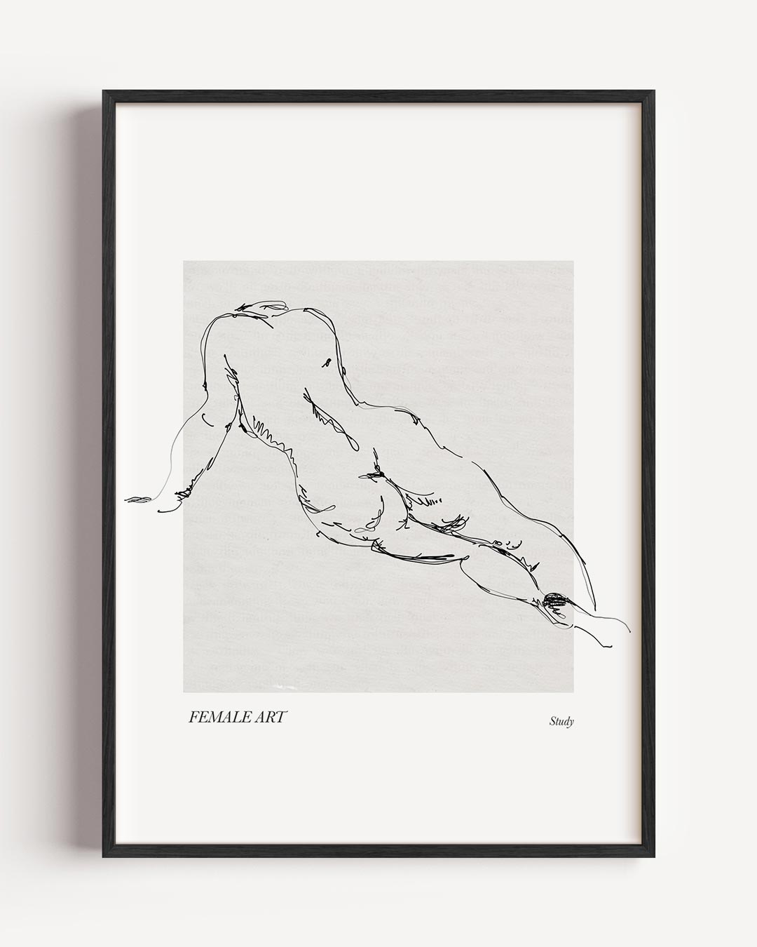 Elegant Artistiek Naakt Poster-WallArtistic