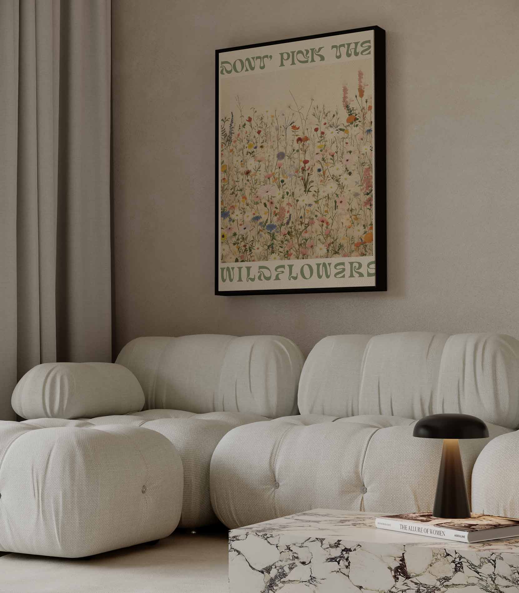 Wilde Bloemen Velden Kunstprint Kunstwerk-canvas-dibond-plexiglas-wanddecoratie-WallArtistic
