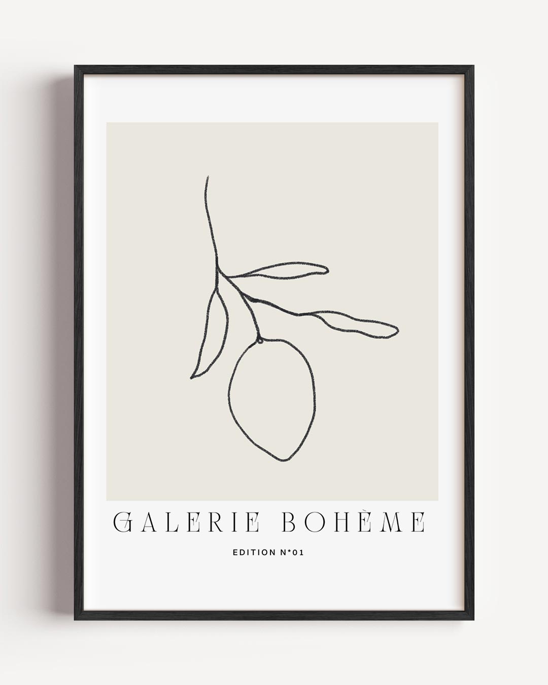 Minimalistische Citroen Illustratie Poster-WallArtistic