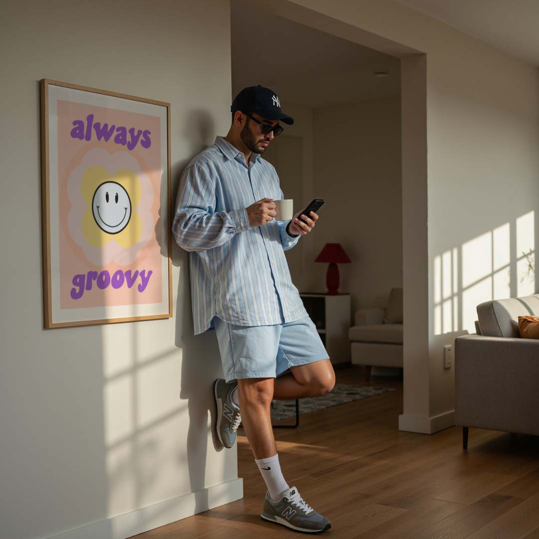 Always Groovy Smiley Poster-WallArtistic