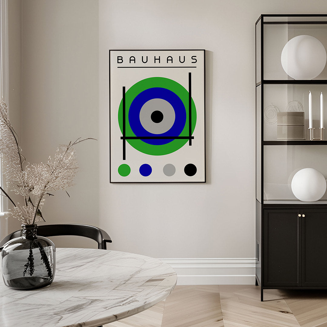Cirkel en lijnen Poster