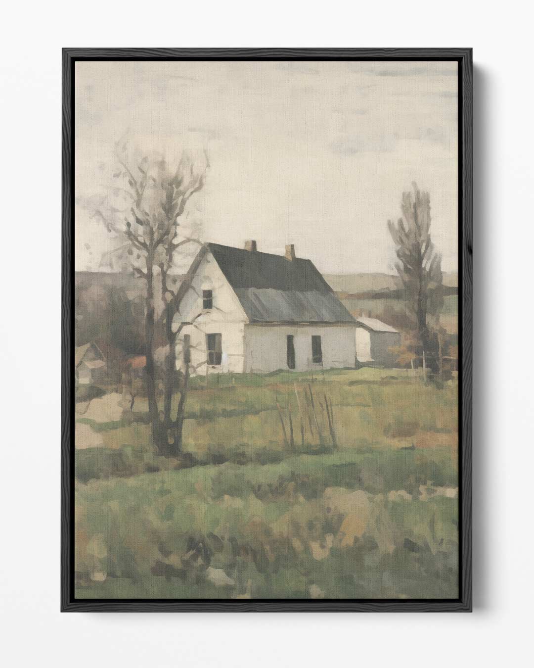 Rustiek Landhuis op het Platteland Kunstwerk-canvas-dibond-plexiglas-wanddecoratie-WallArtistic