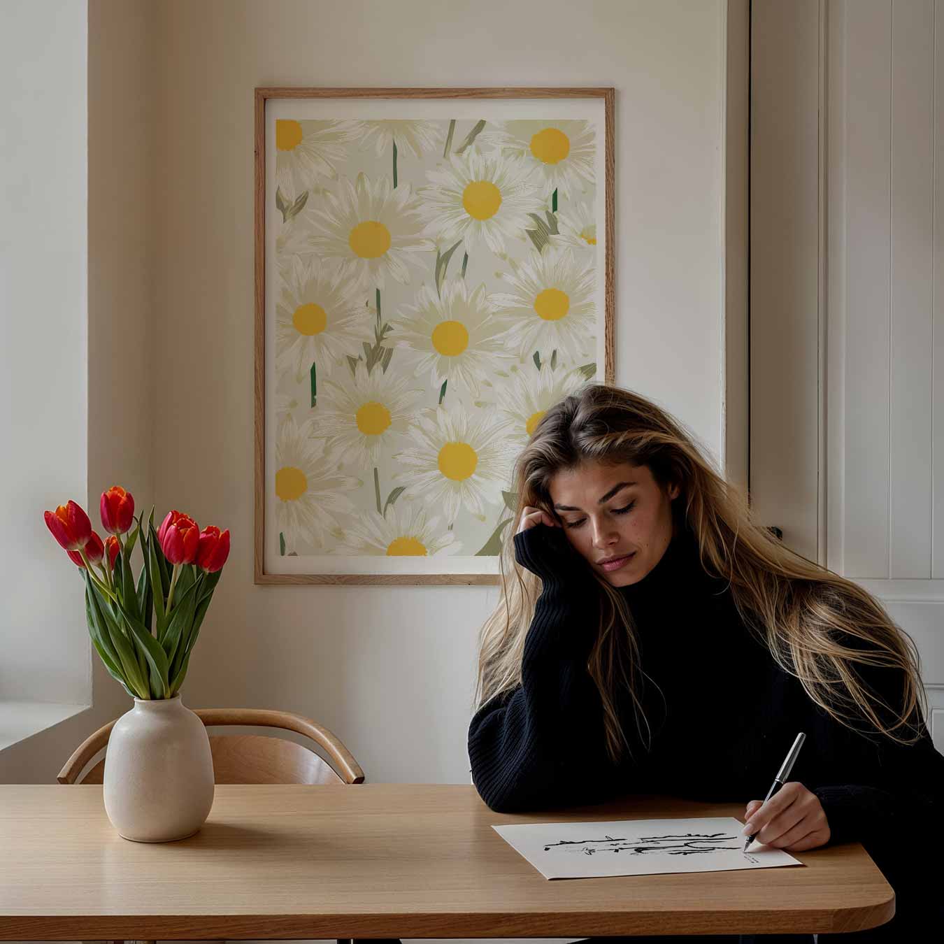 Vrolijke Margrieten Poster
