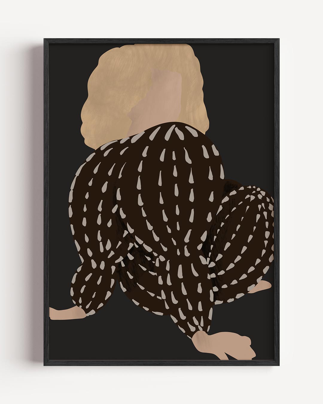 Stijlvolle Abstracte Vrouwelijke Vorm Poster-WallArtistic