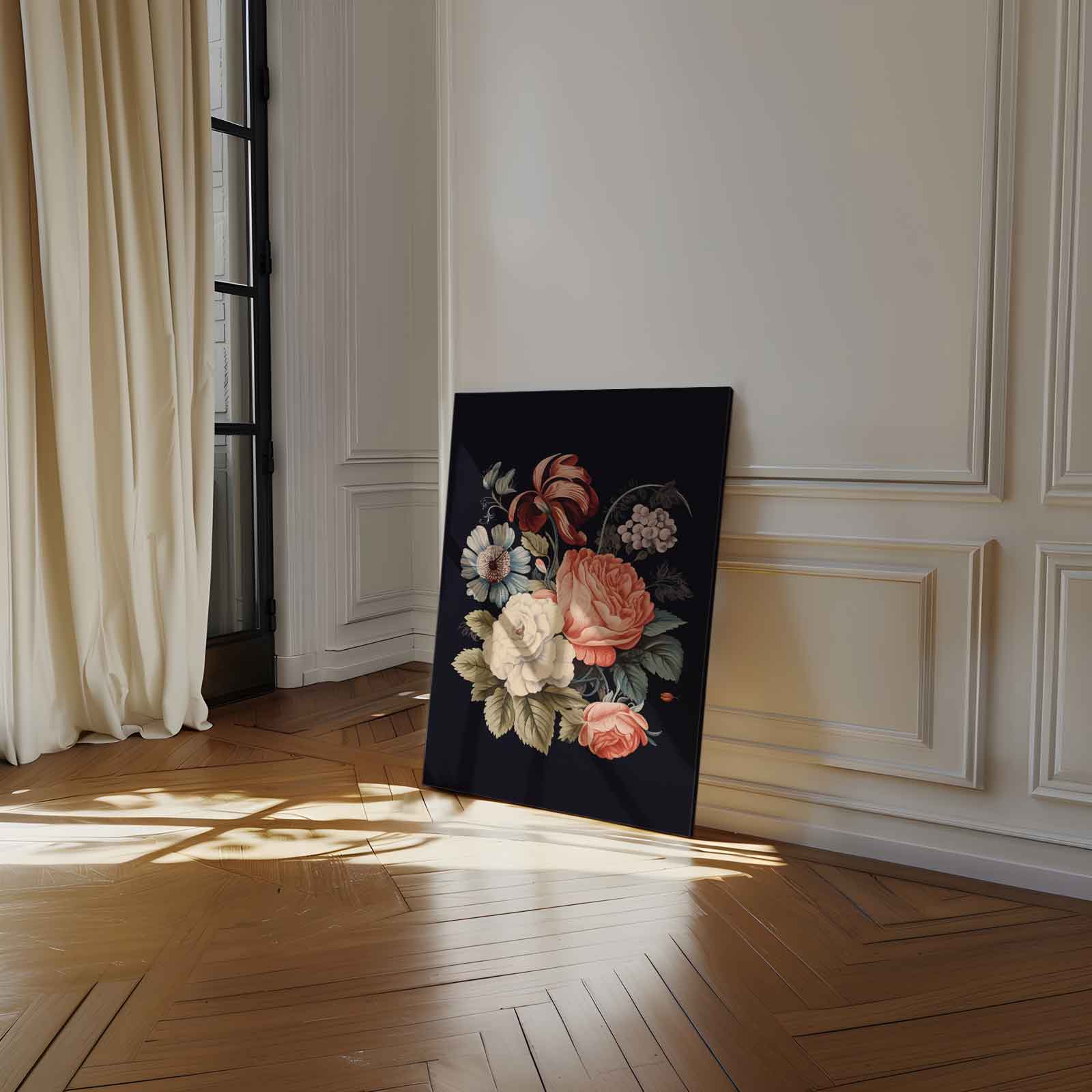 Bloemenpracht op Katoen Kunstwerk-canvas-dibond-plexiglas-wanddecoratie-WallArtistic
