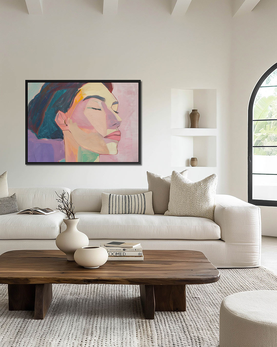 Dromerige portretkleuren Kunstwerk