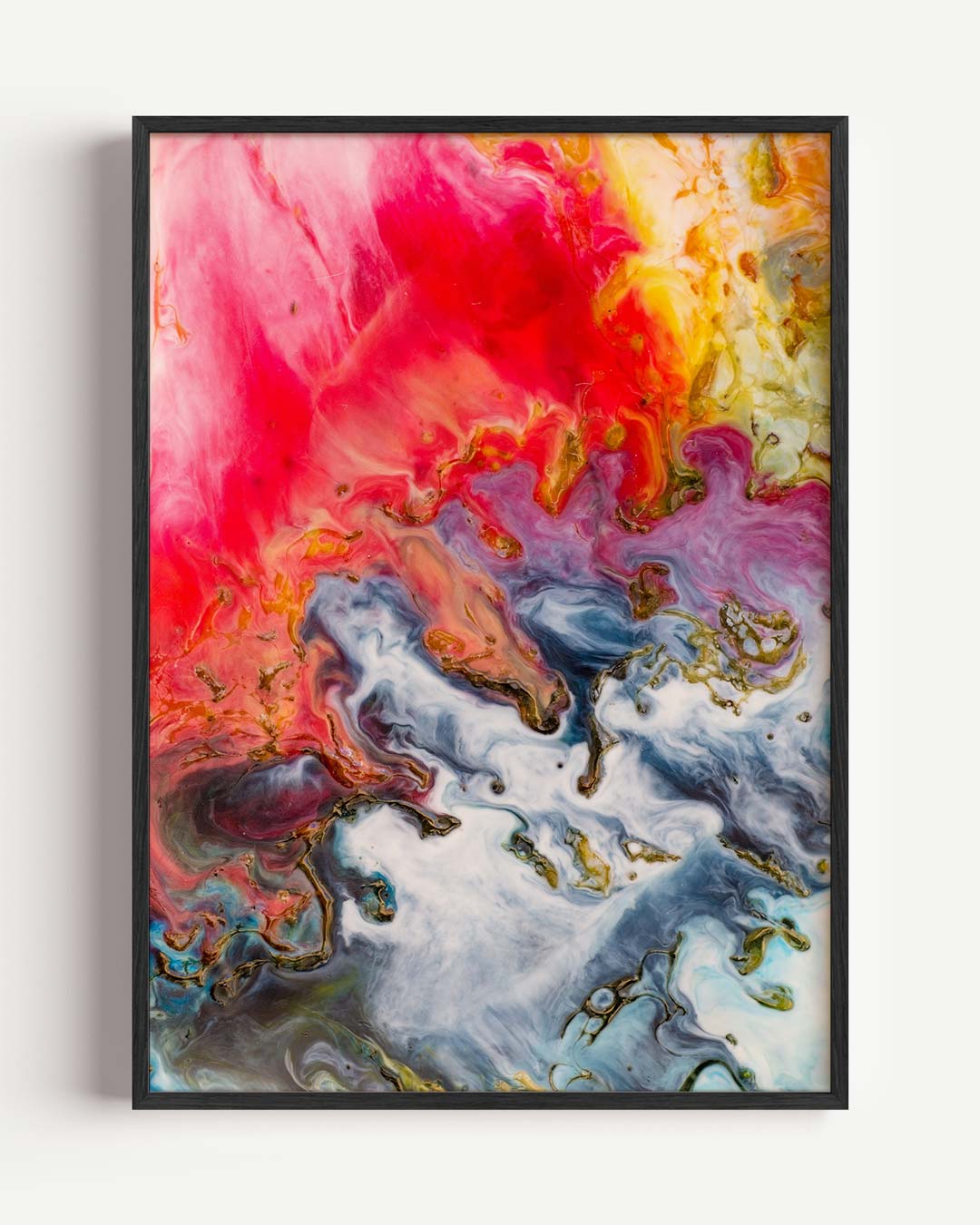 Kleurenexplosie Canvas Art Poster