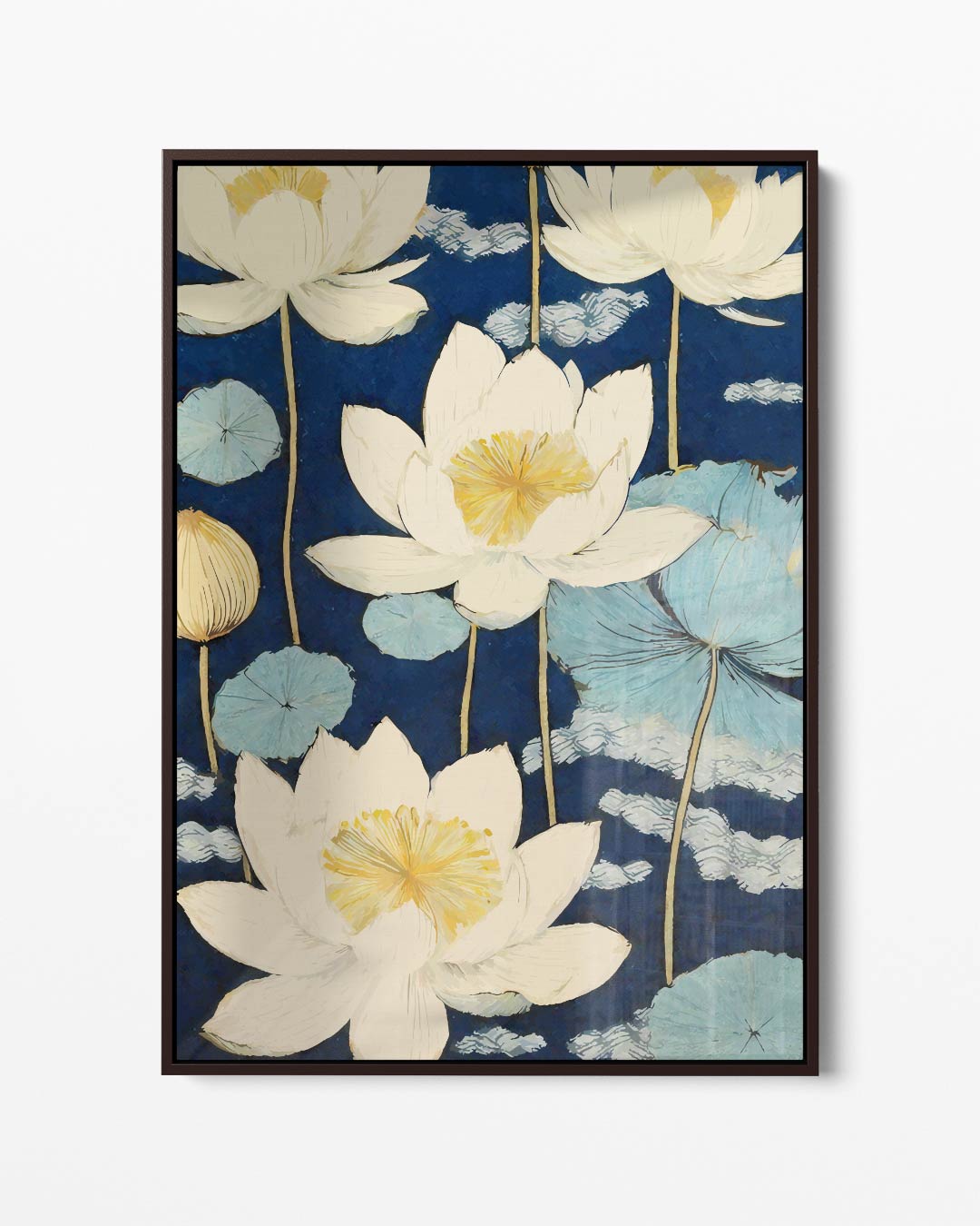 Dromerige Waterlelies Kunstwerk-canvas-dibond-plexiglas-wanddecoratie-WallArtistic