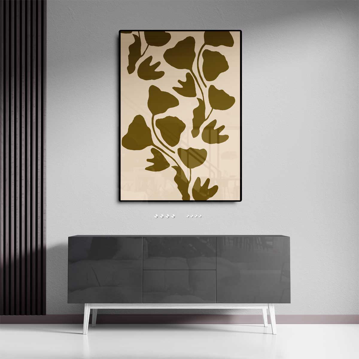 Ginkgo Groen: Natuurlijke Elegantie Kunstwerk-canvas-dibond-plexiglas-wanddecoratie-WallArtistic