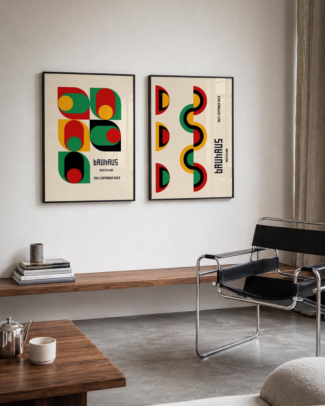 Kleurrijke vormen Posterset