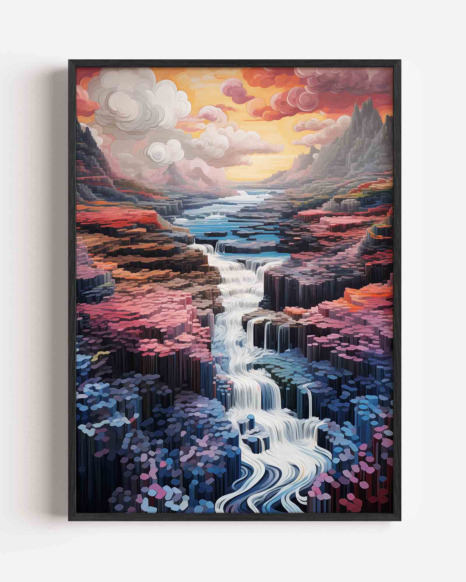 Abstracte landschap Poster