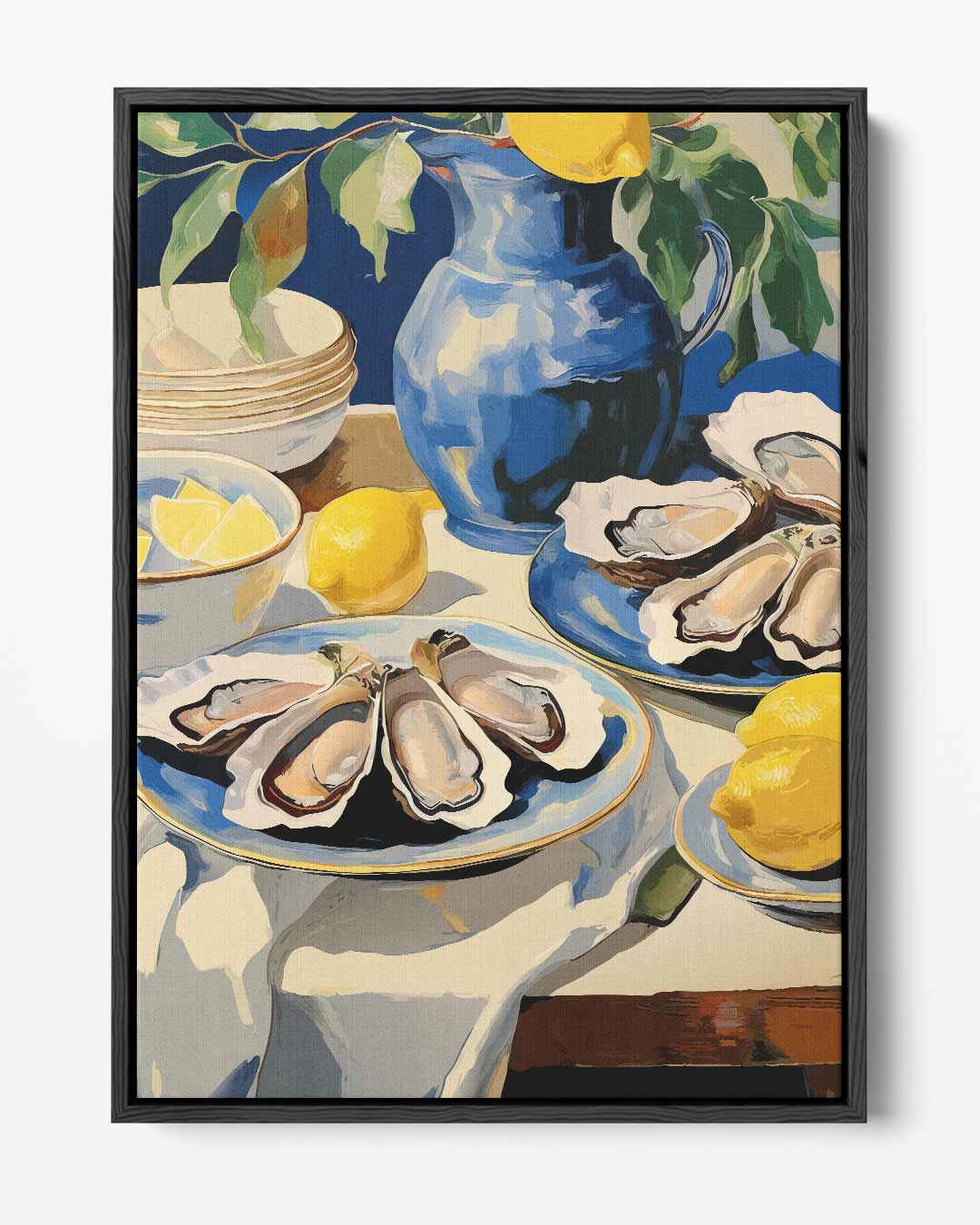Elegant Oester Stilleven Kunstwerk-canvas-dibond-plexiglas-wanddecoratie-WallArtistic