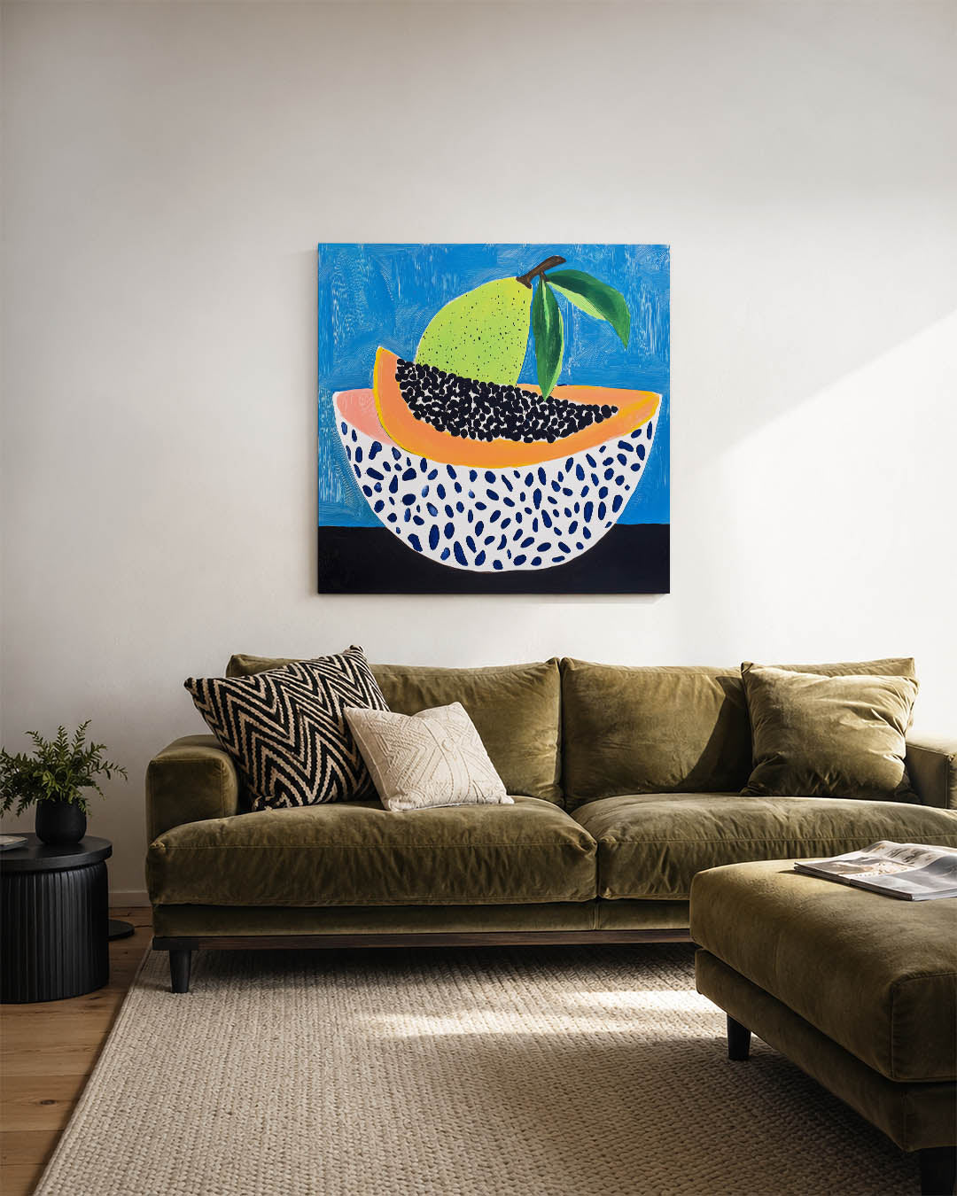 Fruit en patronen Kunstwerk