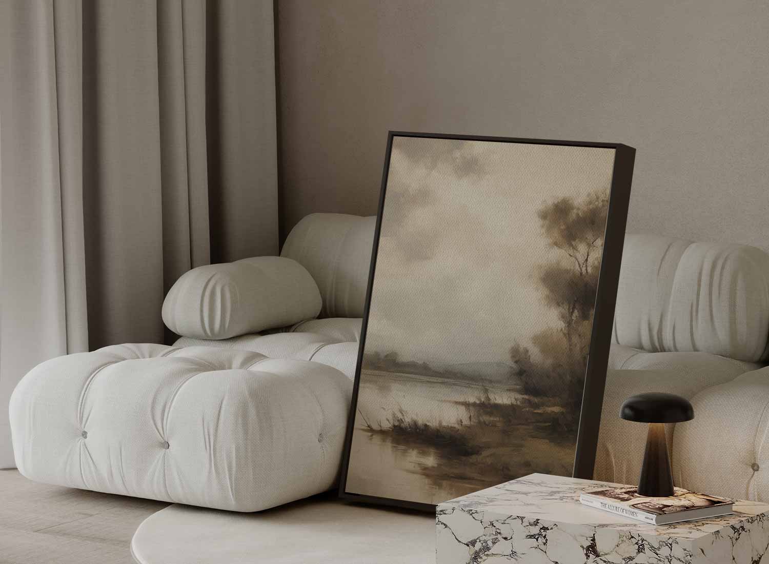 Rustieke Rivieroever Kunstwerk-canvas-dibond-plexiglas-wanddecoratie-WallArtistic