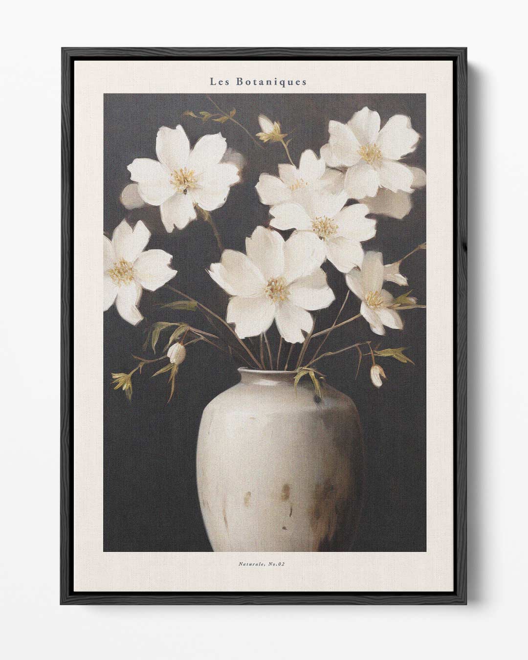 Elegante Bloemen in Rustieke Vaas Kunstwerk-canvas-dibond-plexiglas-wanddecoratie-WallArtistic