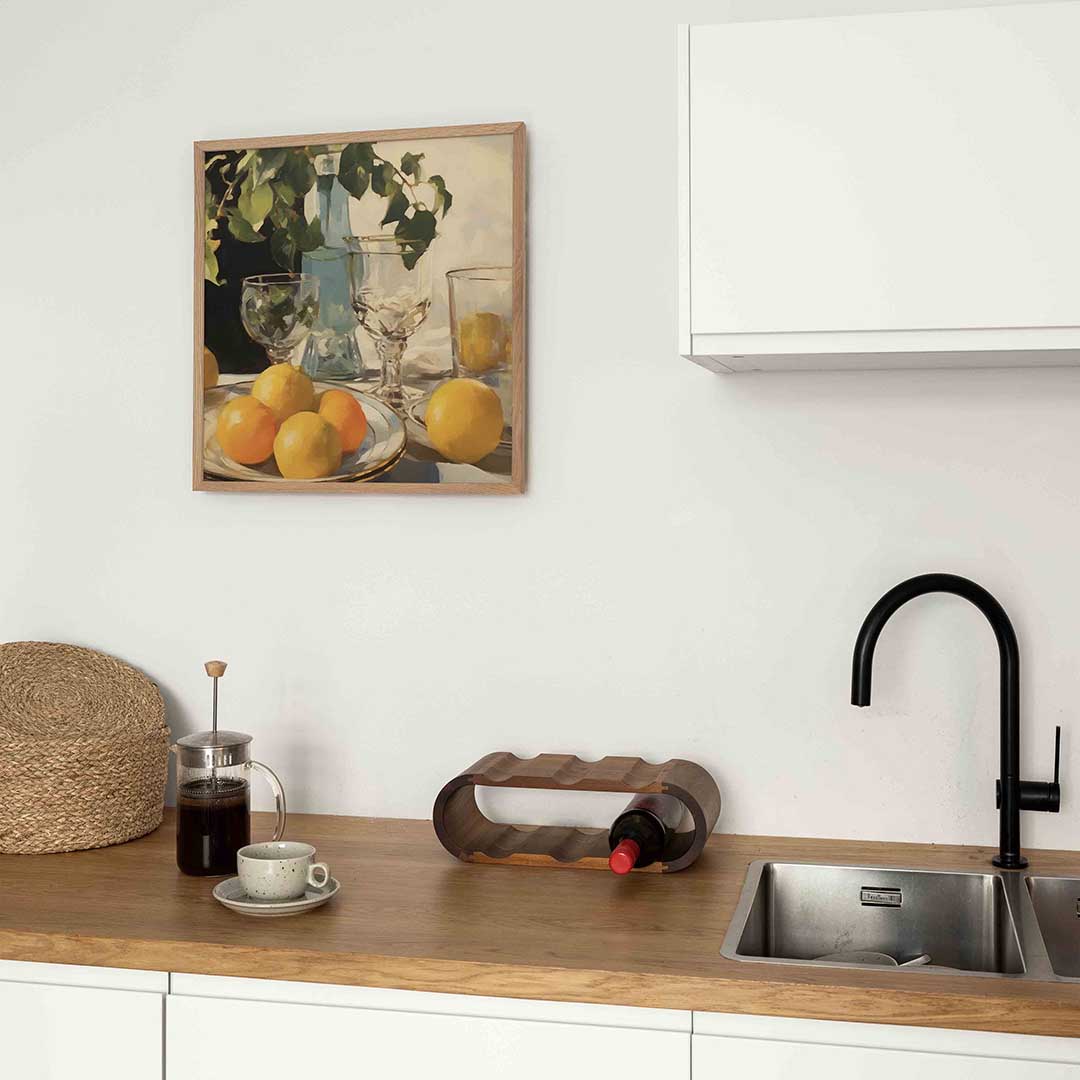 Citrus en glazen Poster