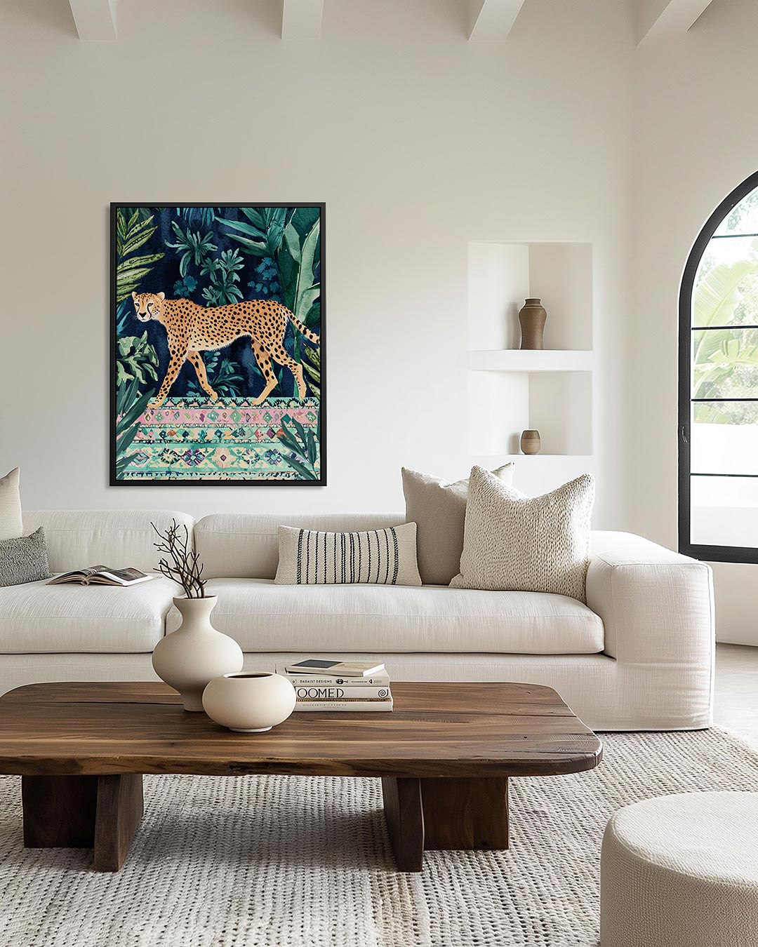 Jungle cheetah wandeling Kunstwerk