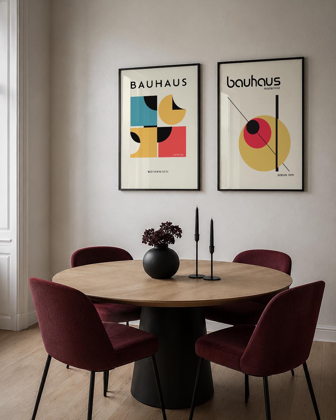 Vorm en kleurenspel Posterset