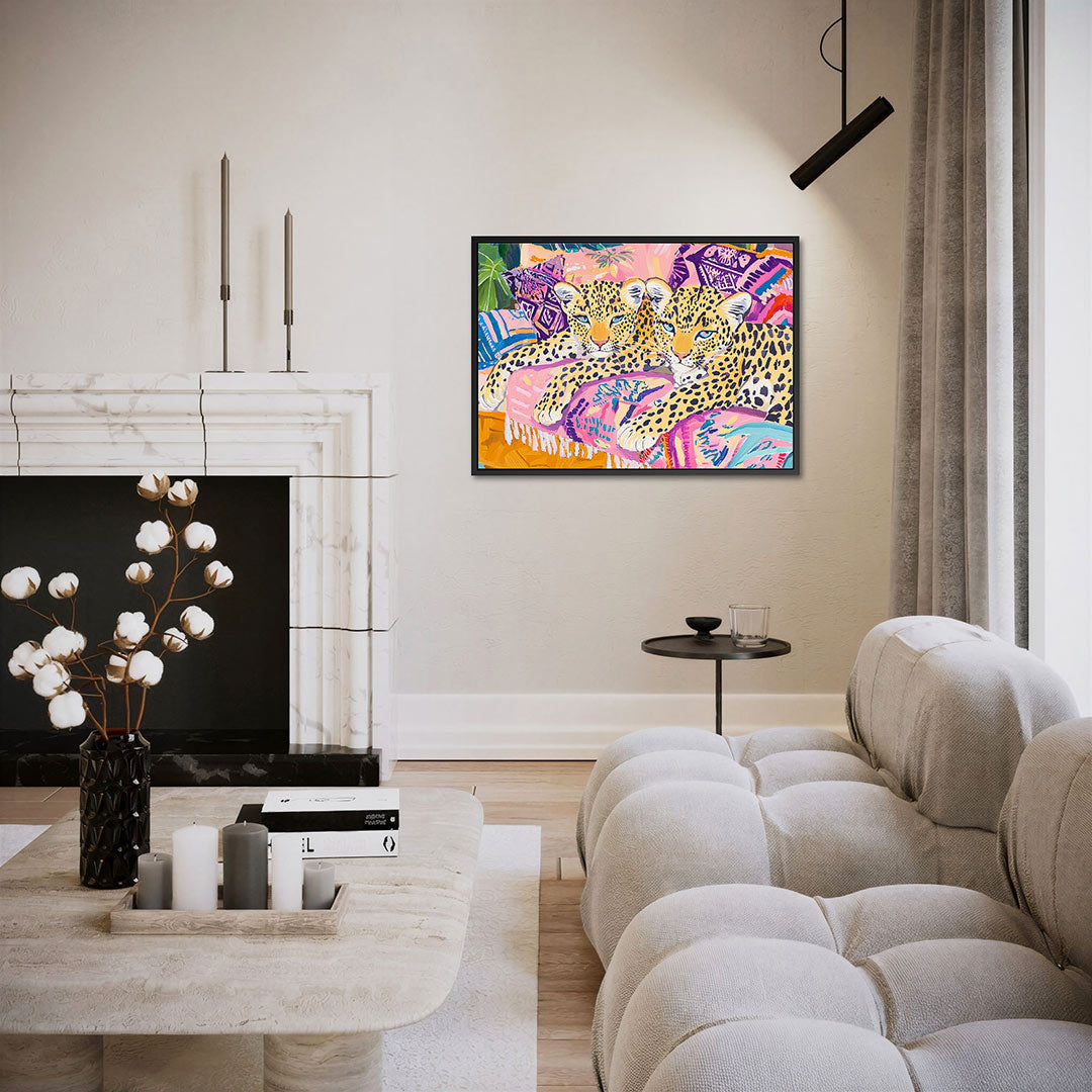 Levende luipaarden Kunstwerk