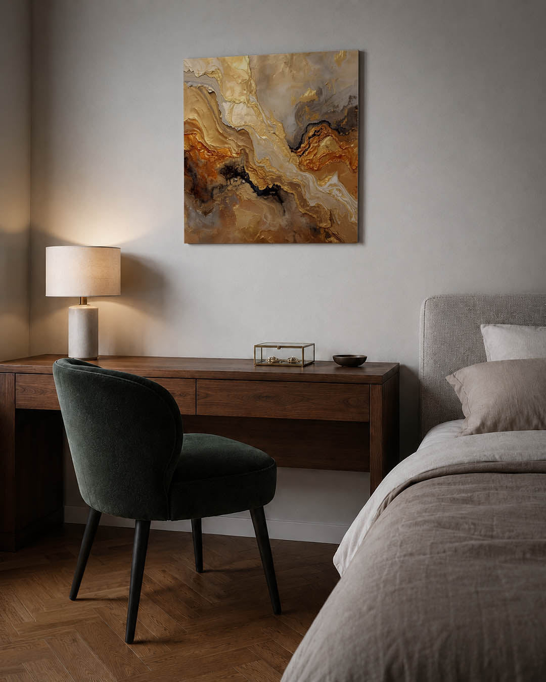 Organische kleurvortex Kunstwerk