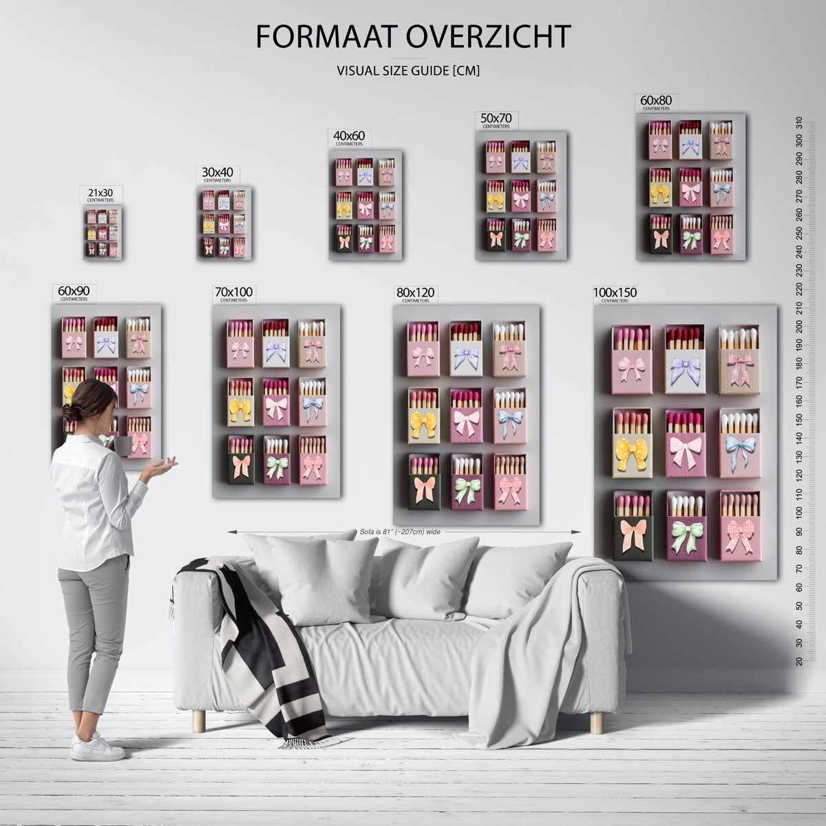 Luciferdoosjes met strikken Poster