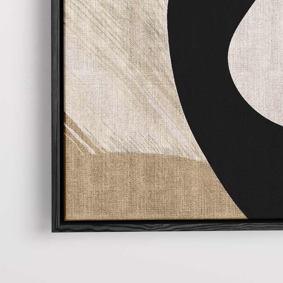 Abstracte Vormen in Beige Kunstwerk-canvas-dibond-plexiglas-wanddecoratie-WallArtistic