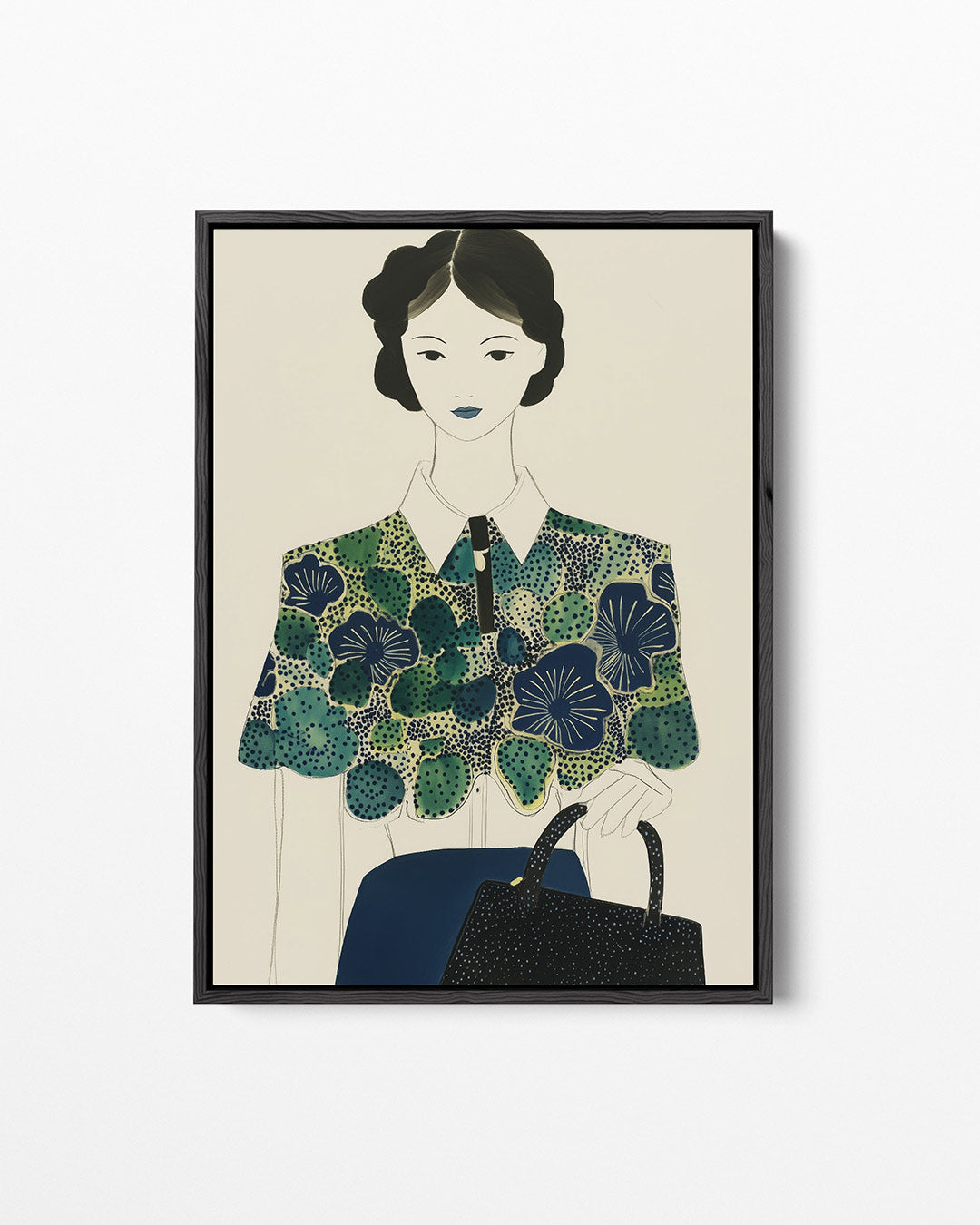 Vrouwelijk portret illustratie Kunstwerk