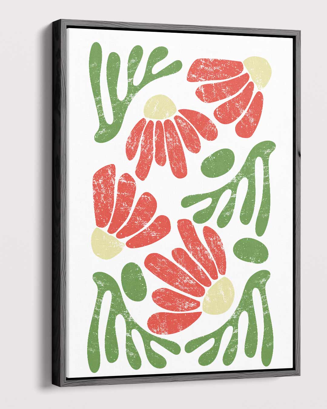 Bloemen in Aquarelstijl Kunstwerk-canvas-dibond-plexiglas-wanddecoratie-WallArtistic