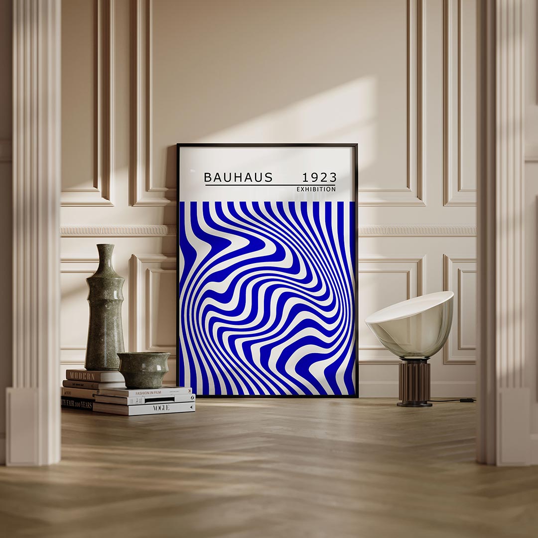 Golvend lijnenspel Poster