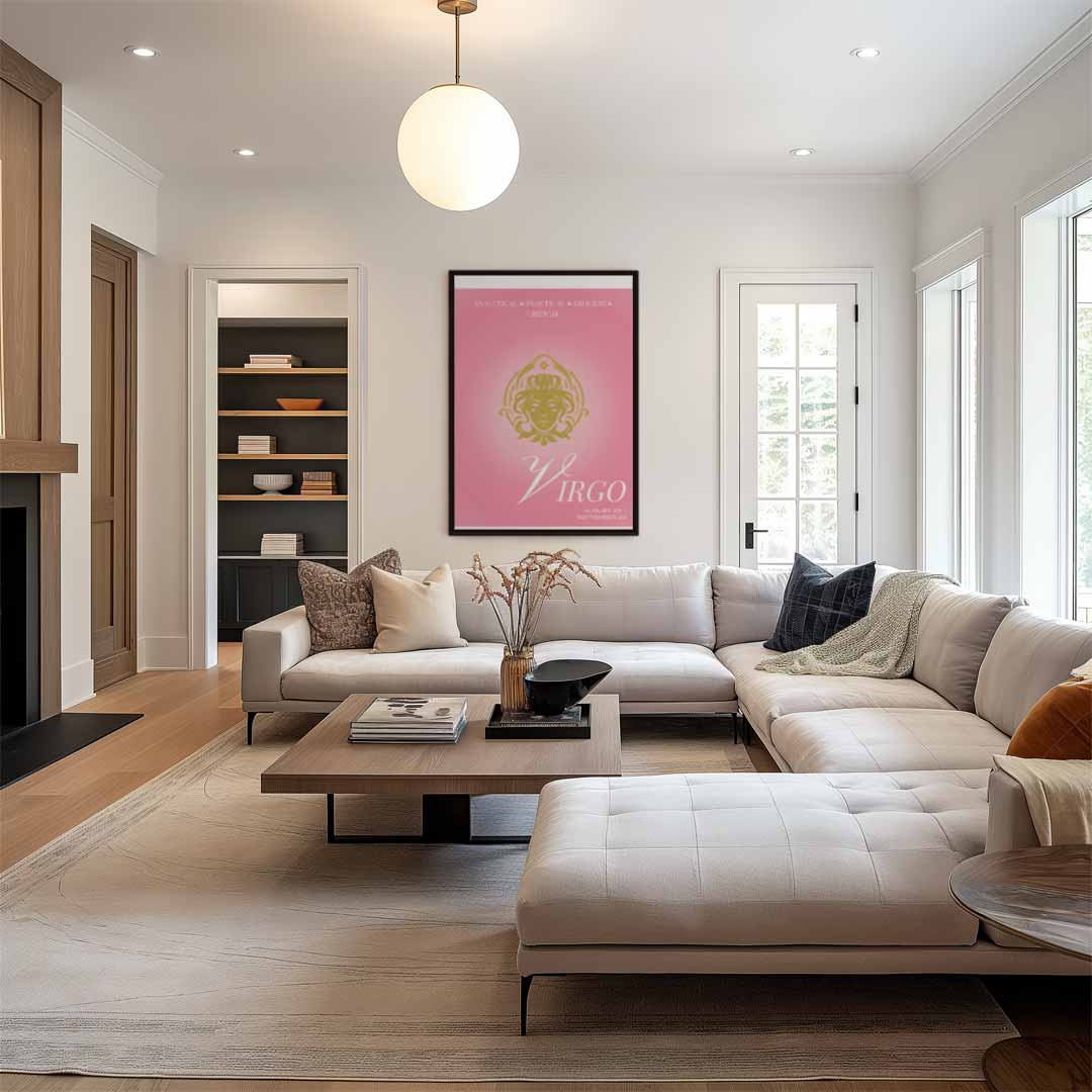 Sterrenbeeld Maagd Poster Kunstwerk-canvas-dibond-plexiglas-wanddecoratie-WallArtistic
