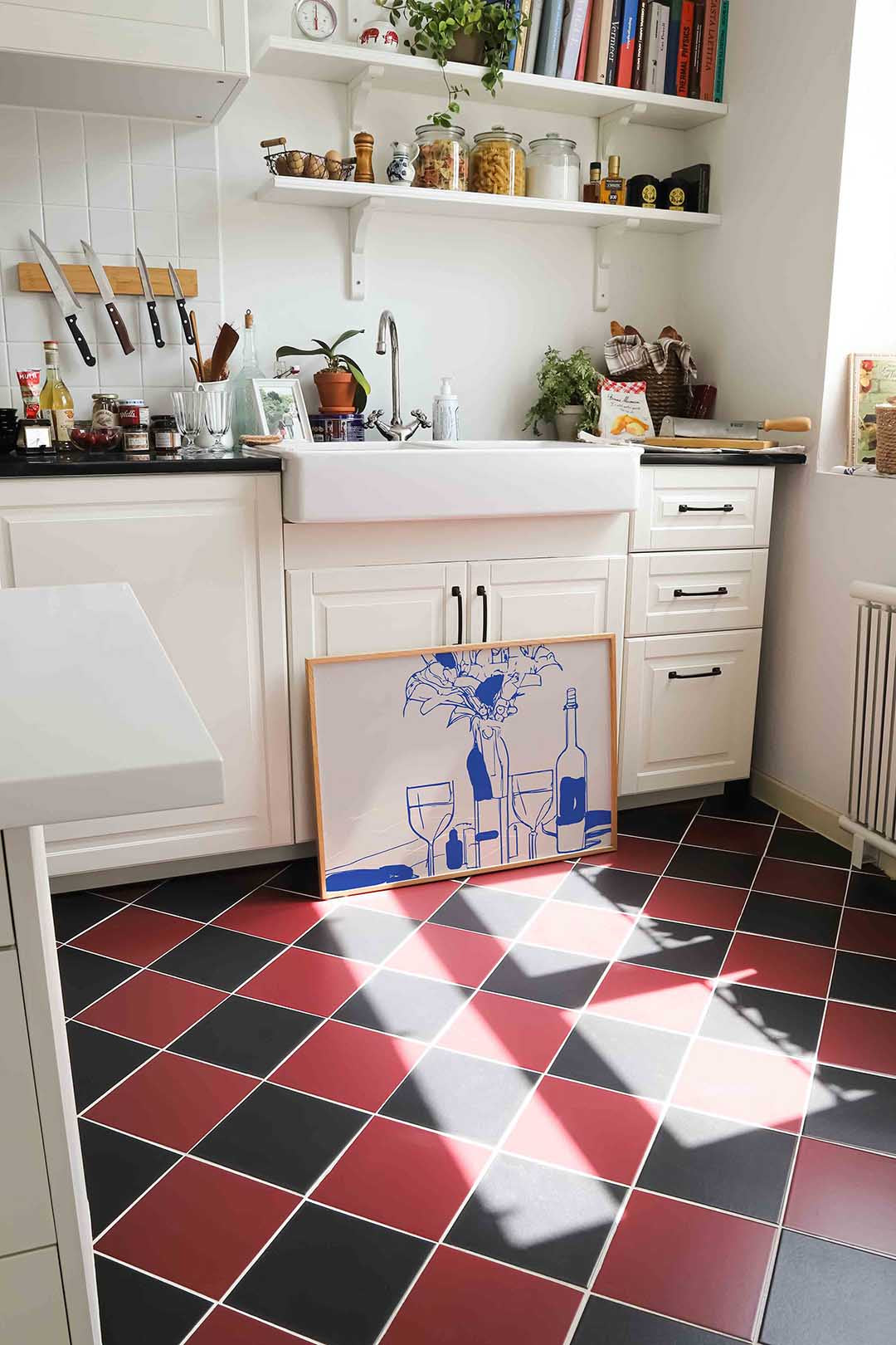 Stilleven met flessen en glazen Poster