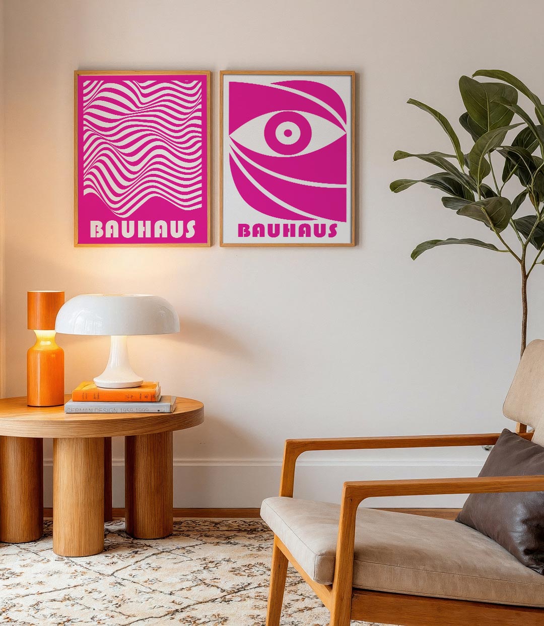 Golvend lijnenspel Posterset